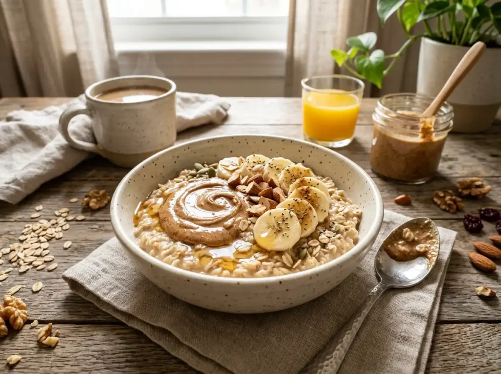 Oatmeal with Nut Butter