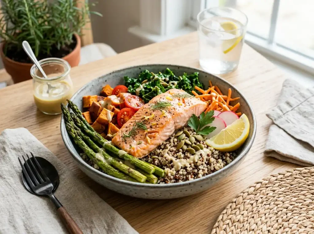 Salmon & Veggie Bowl