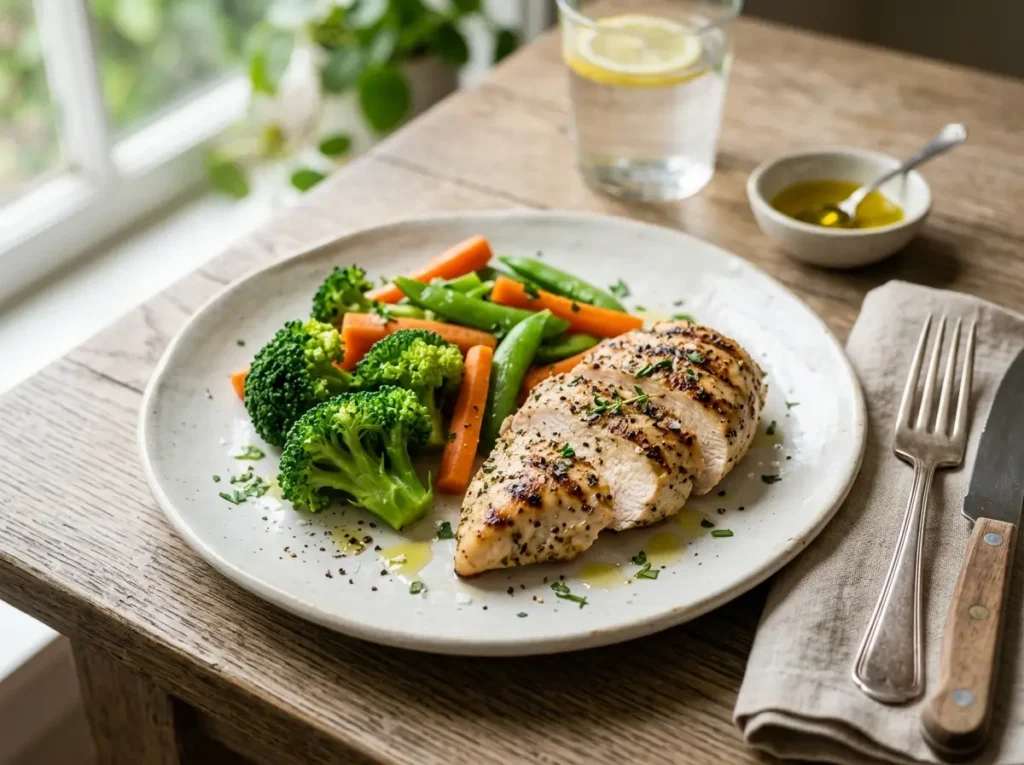 Simple Chicken & Veggie Plate