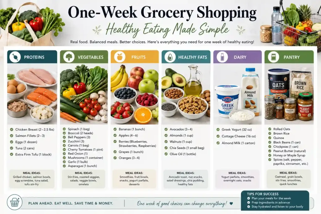 Simple Weekly Shopping Example