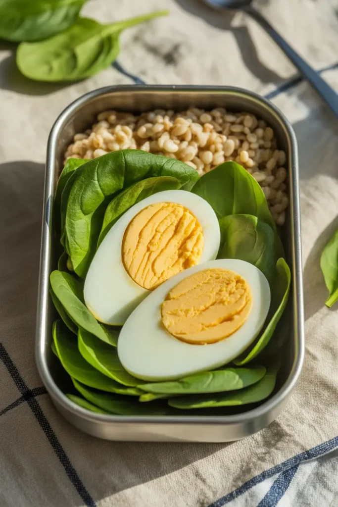 Spinach & Egg Grain Bowl