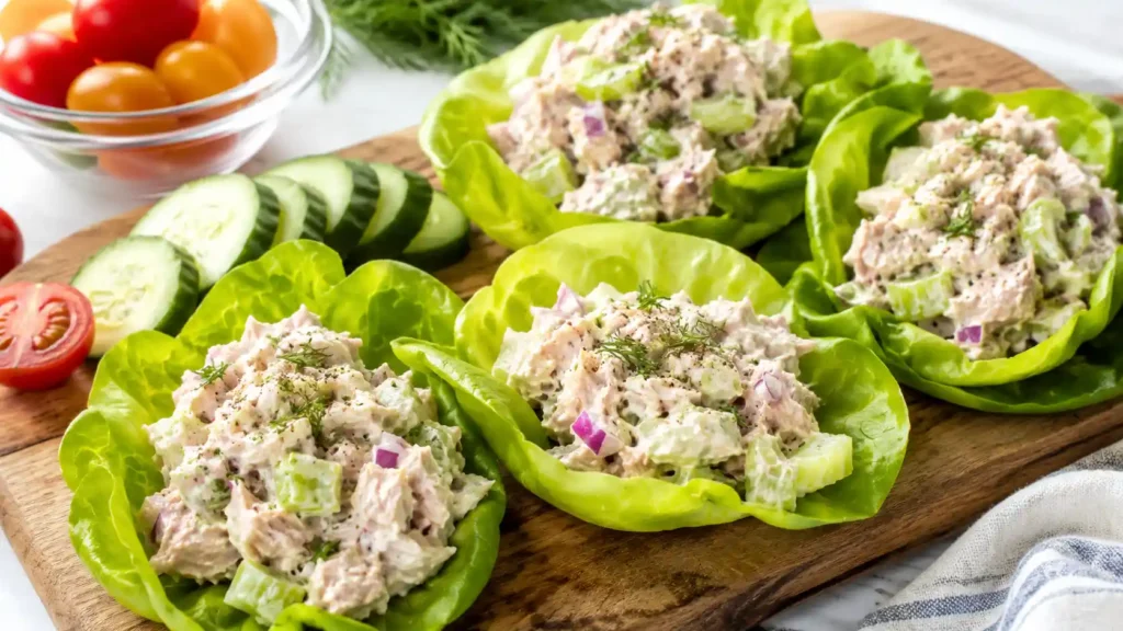 Tuna Salad Lettuce Wraps