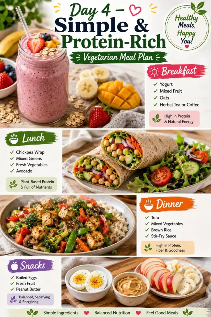 21 Day Fix Vegetarian Meal Plan Day 4