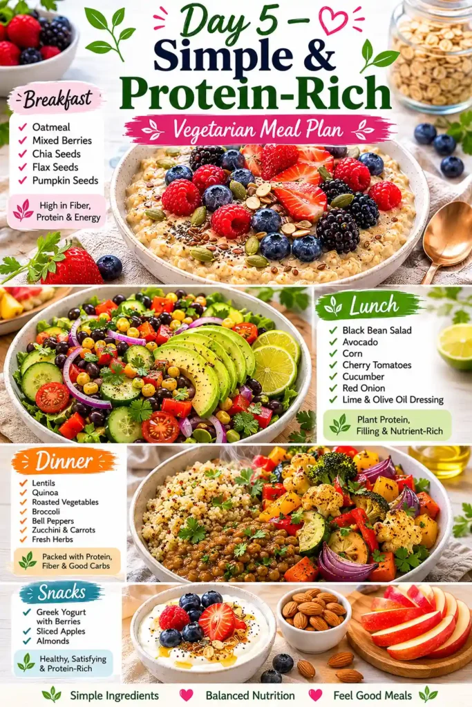 21 Day Fix Vegetarian Meal Plan Day 5