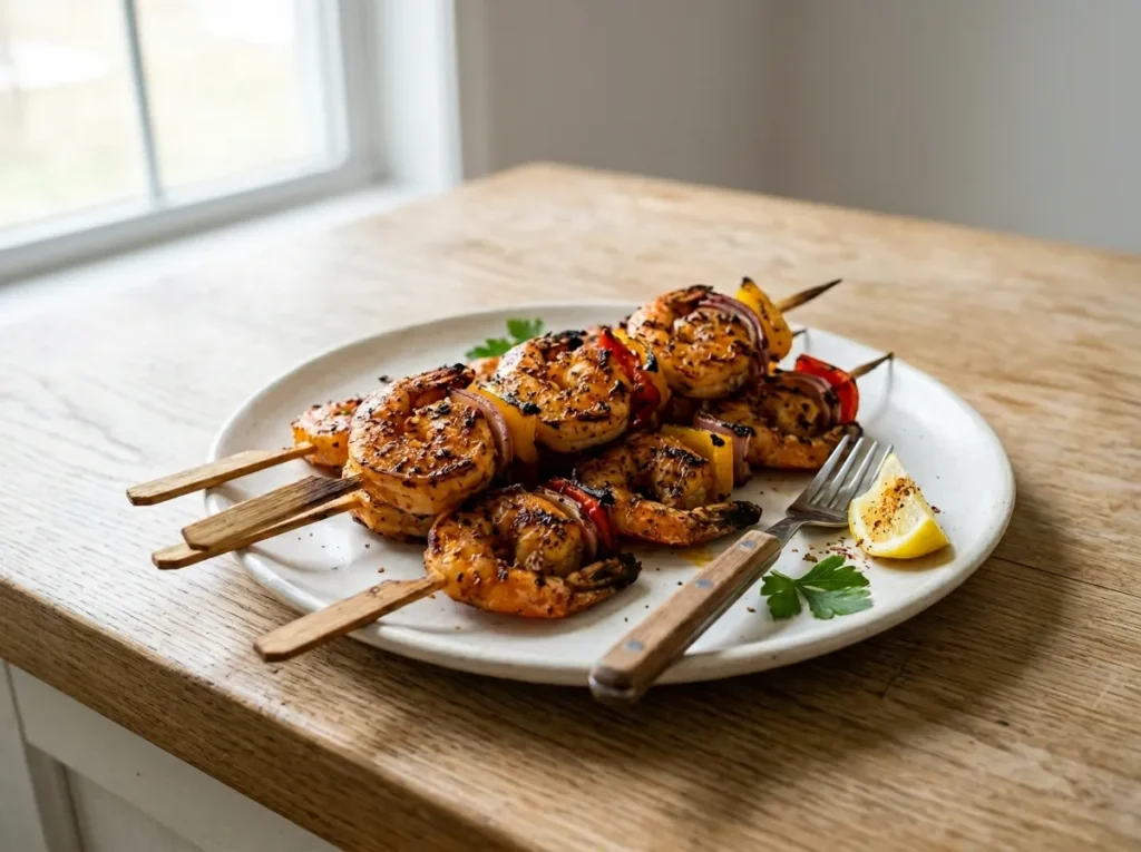 Air Fryer Shrimp Skewers