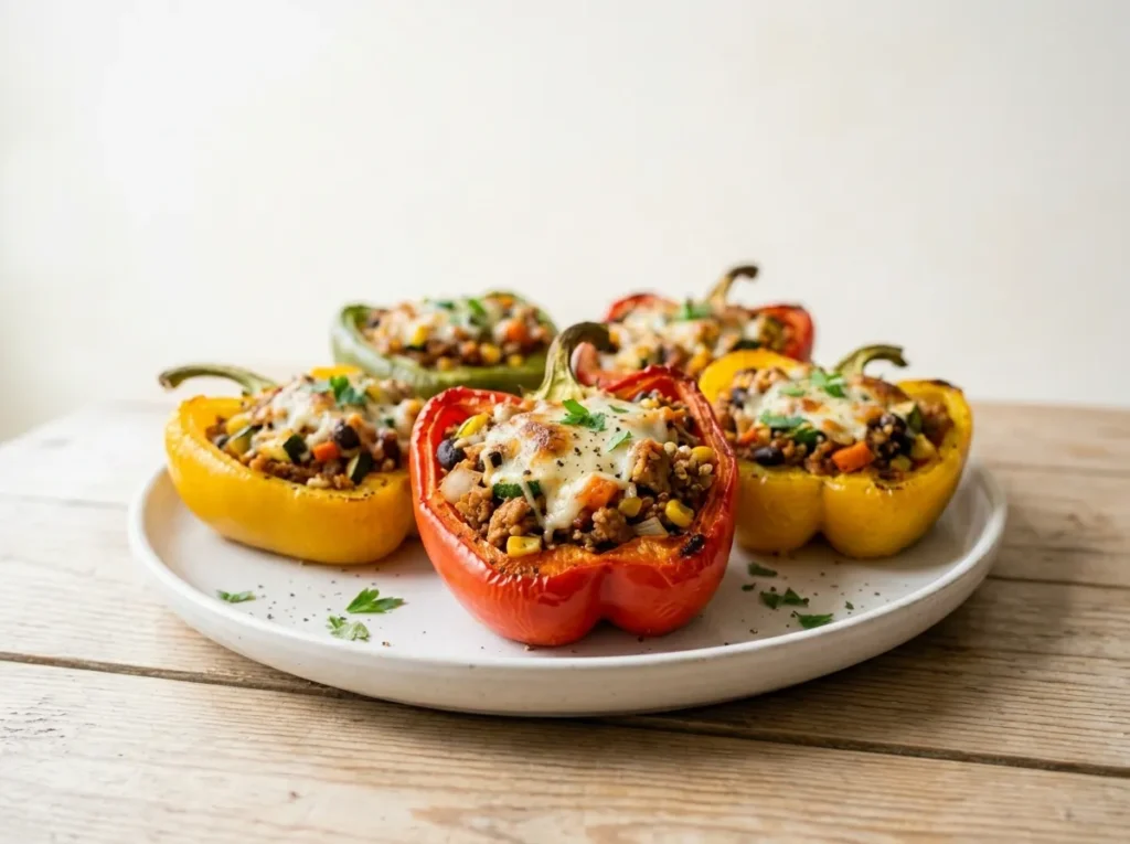 Air Fryer Stuffed Bell Peppers