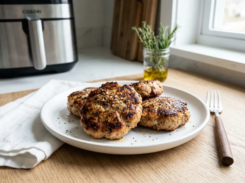 Air Fryer Turkey Burger Patties