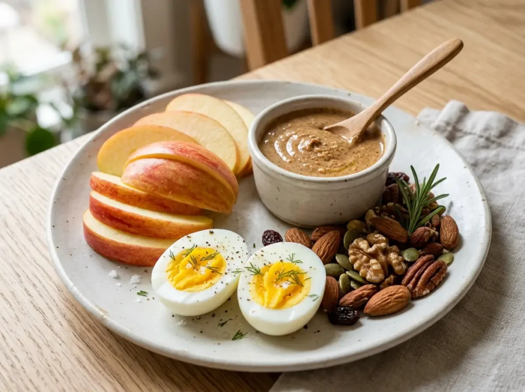Apple, Nut Butter & Protein Plate