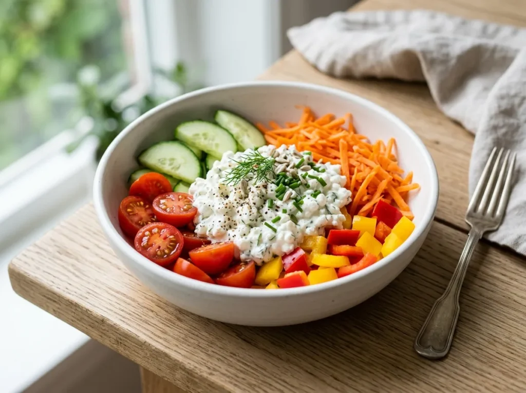 Cottage Cheese & Veggie Bowl