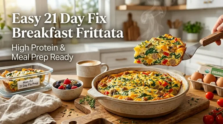 Easy 21 Day Fix Breakfast Frittata Recipe (High Protein & Meal Prep Ready)