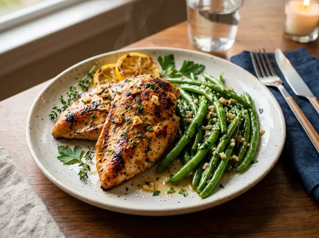 Garlic Chicken & Green Beans