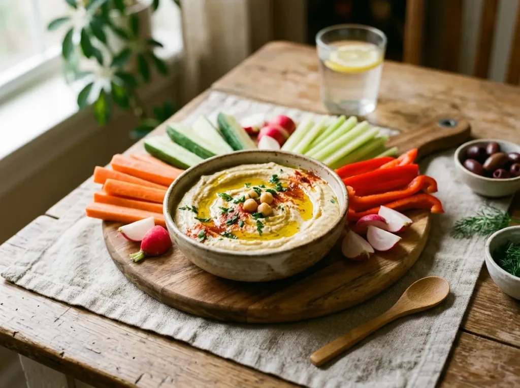 Hummus with Veggie Sticks