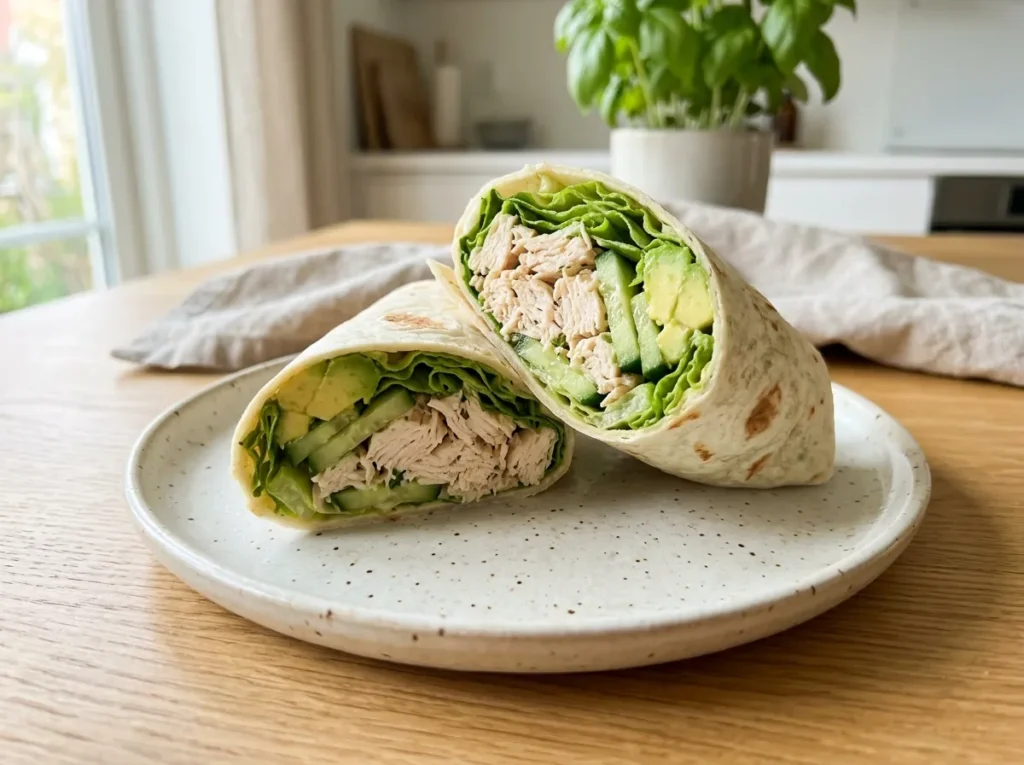 No-Cook Chicken Wrap