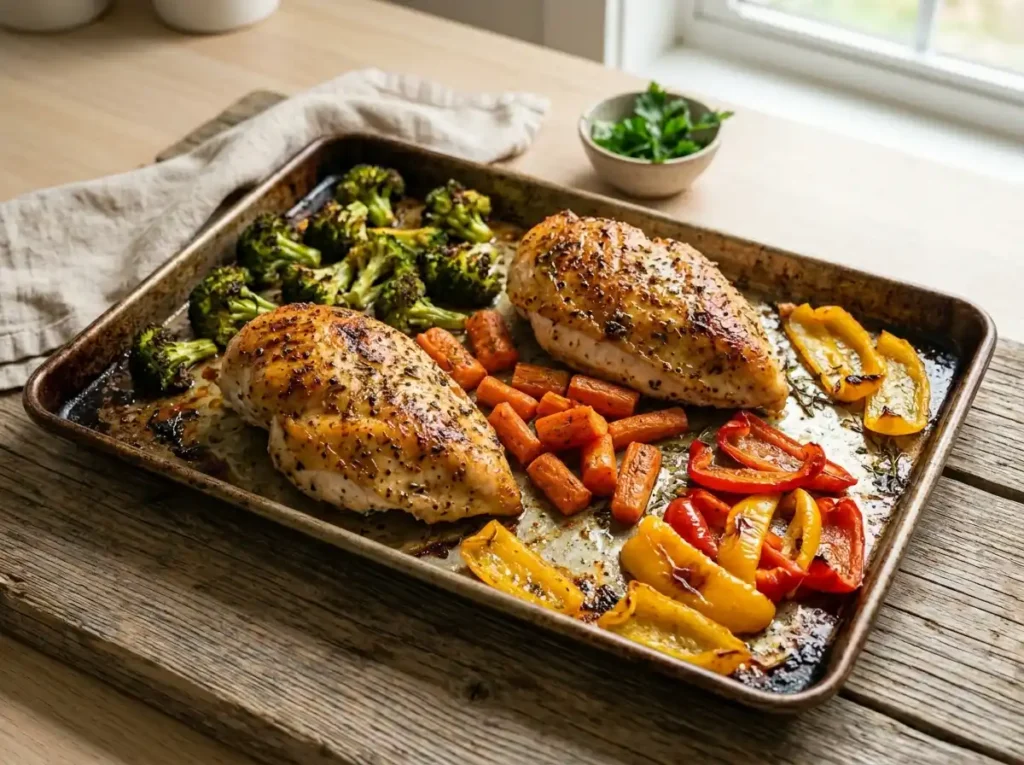 One-Pan Chicken & Veggie Bake