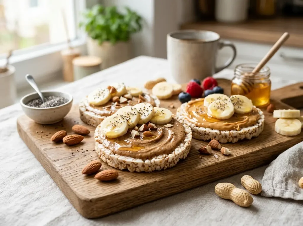 Rice Cakes with Nut Butter