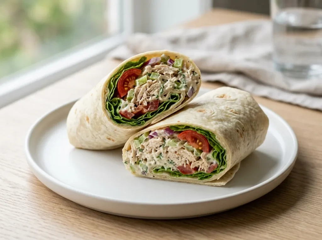 Simple Chicken Salad Wrap