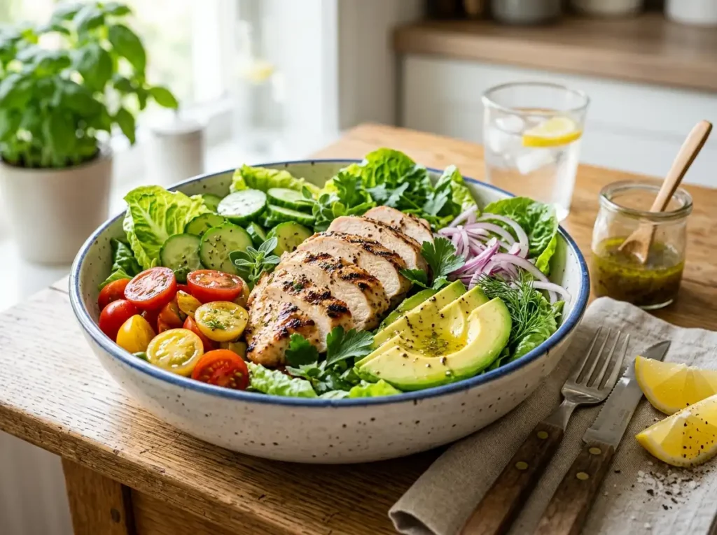 Simple Grilled Chicken Salad