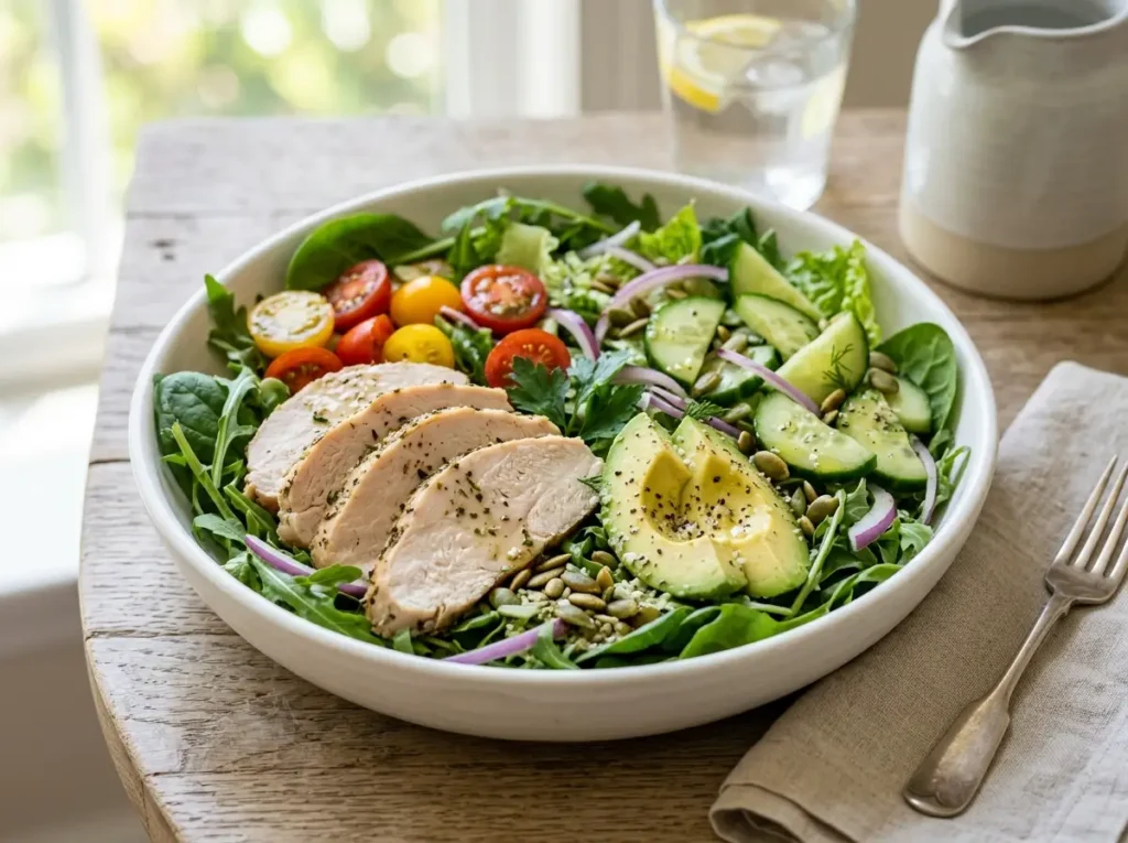 Turkey and avocado salad