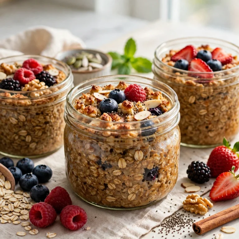 10 Make-Ahead 21 Day Fix Baked Oatmeal Jars for Busy Mornings