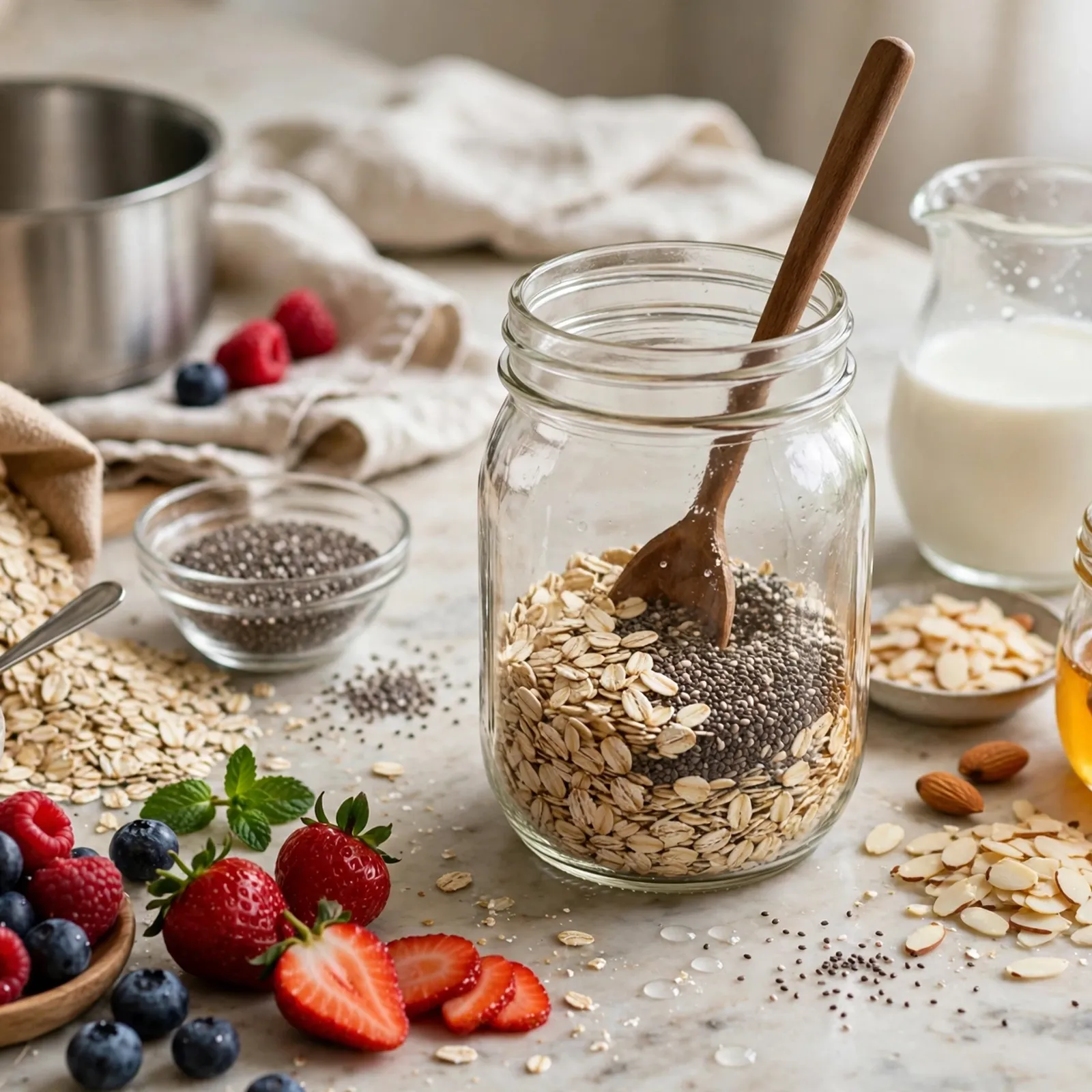 10 Healthy 21 Day Fix Overnight Oats Recipes (Easy Grab & Go Breakfast): How to Make Overnight Oats (Step-by-Step)