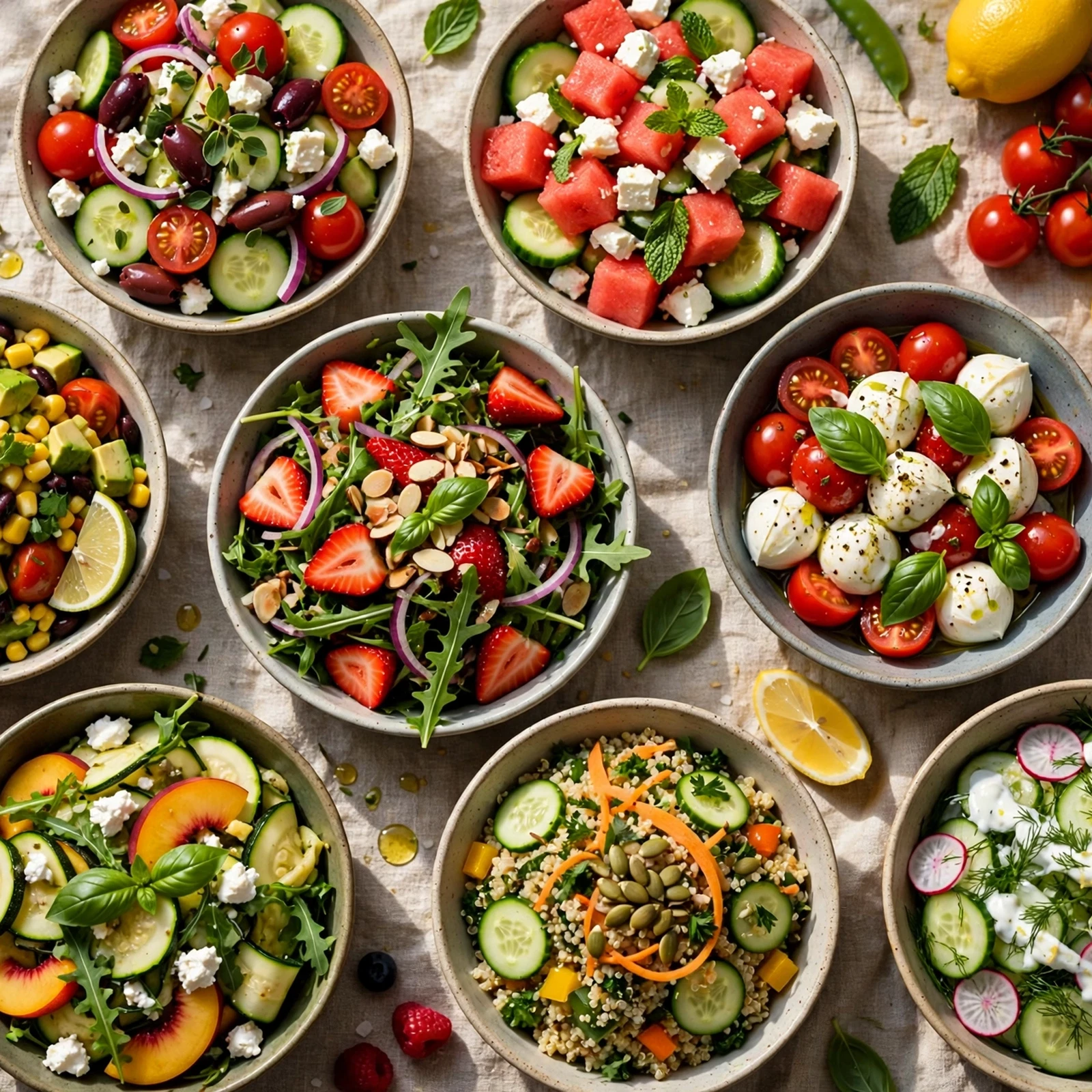 15 Anti-Inflammatory Summer Salads Recipes with Fresh Seasonal Produce: Quick Comparison Table: Anti-Inflammatory Summer Salads