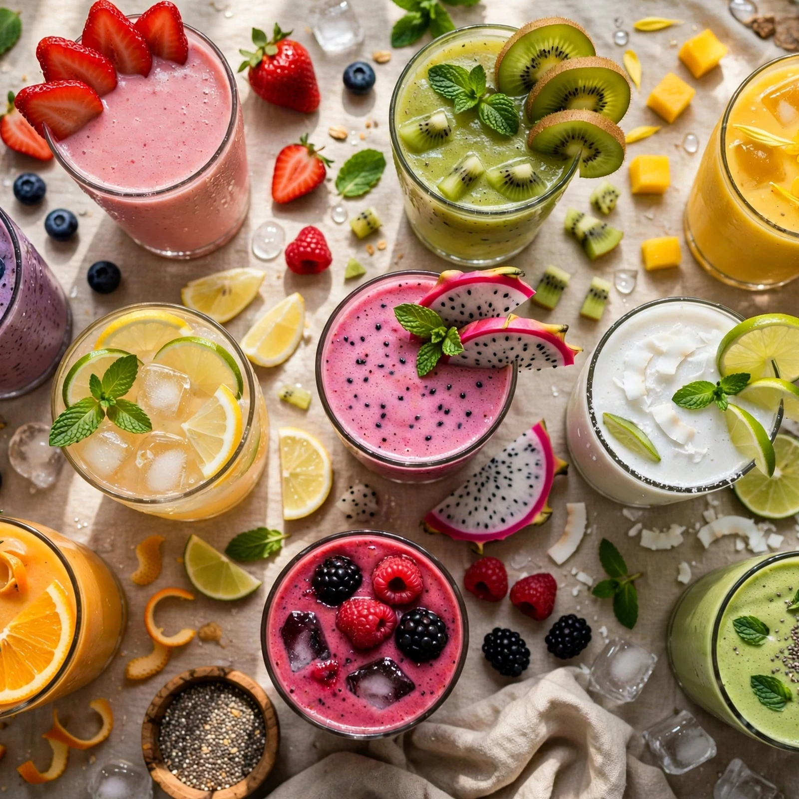 20 Hydrating Summer Anti-Inflammatory Drinks And Smoothies: Quick Comparison Table: Summer Anti-Inflammatory Drinks And Smoothies