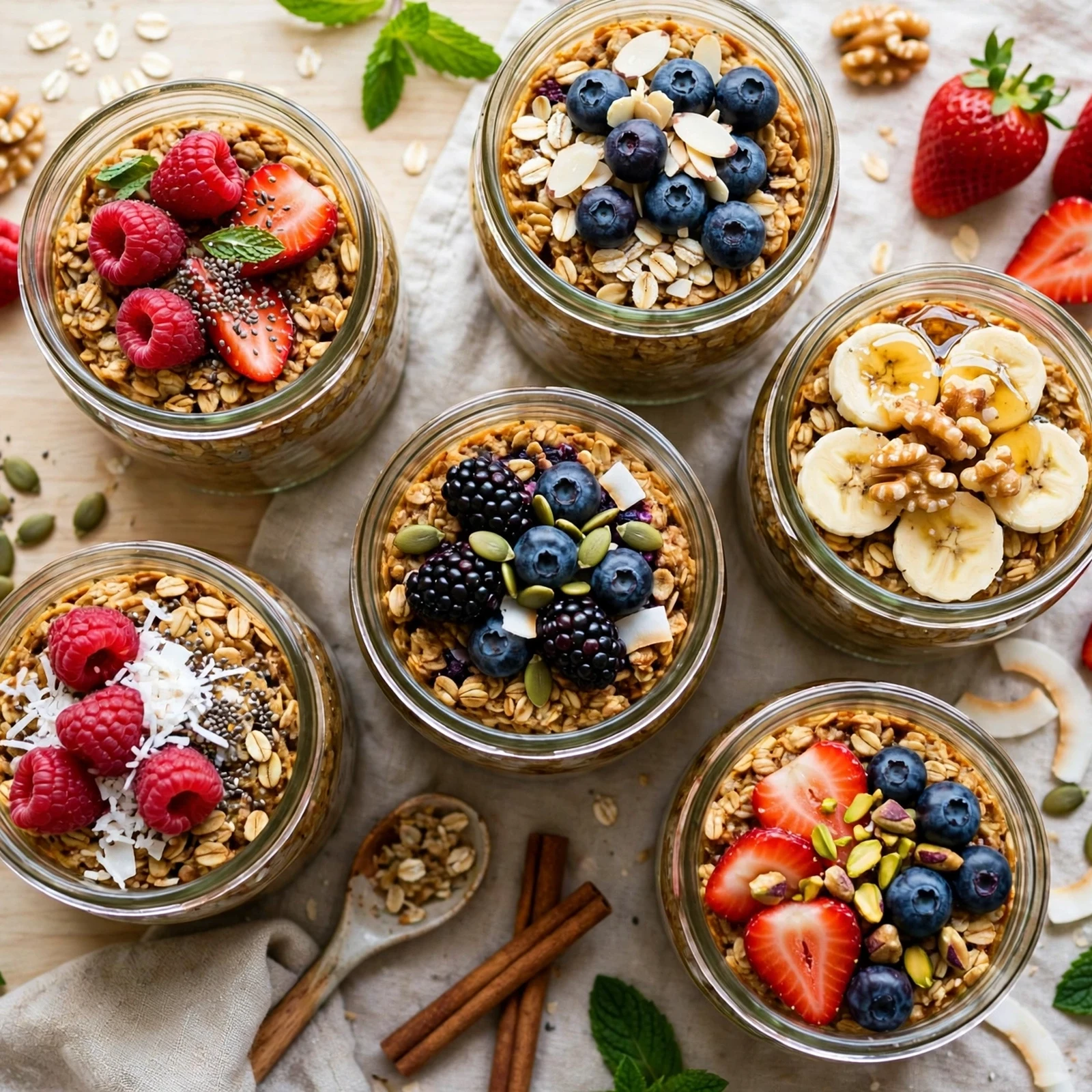 10 Make-Ahead 21 Day Fix Baked Oatmeal Jars for Busy Mornings: Quick Recipe Comparison Table: 21 Day Fix Baked Oatmeal Jars for Busy Mornings