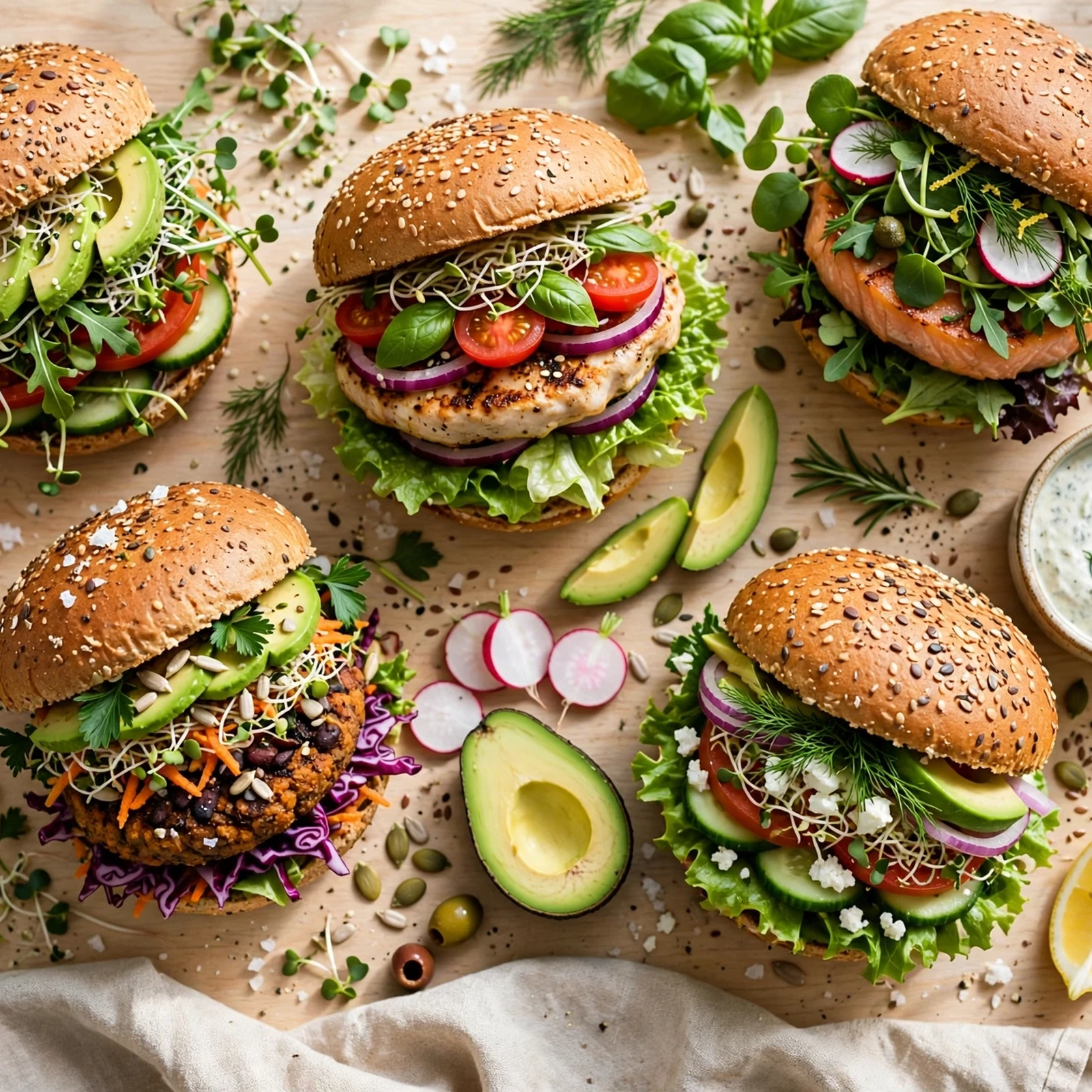 15 Juicy 21 Day Fix Burger Recipes for Your Next Cookout: Quick Recipe Comparison Table: 15 Juicy 21 Day Fix Burger Recipes