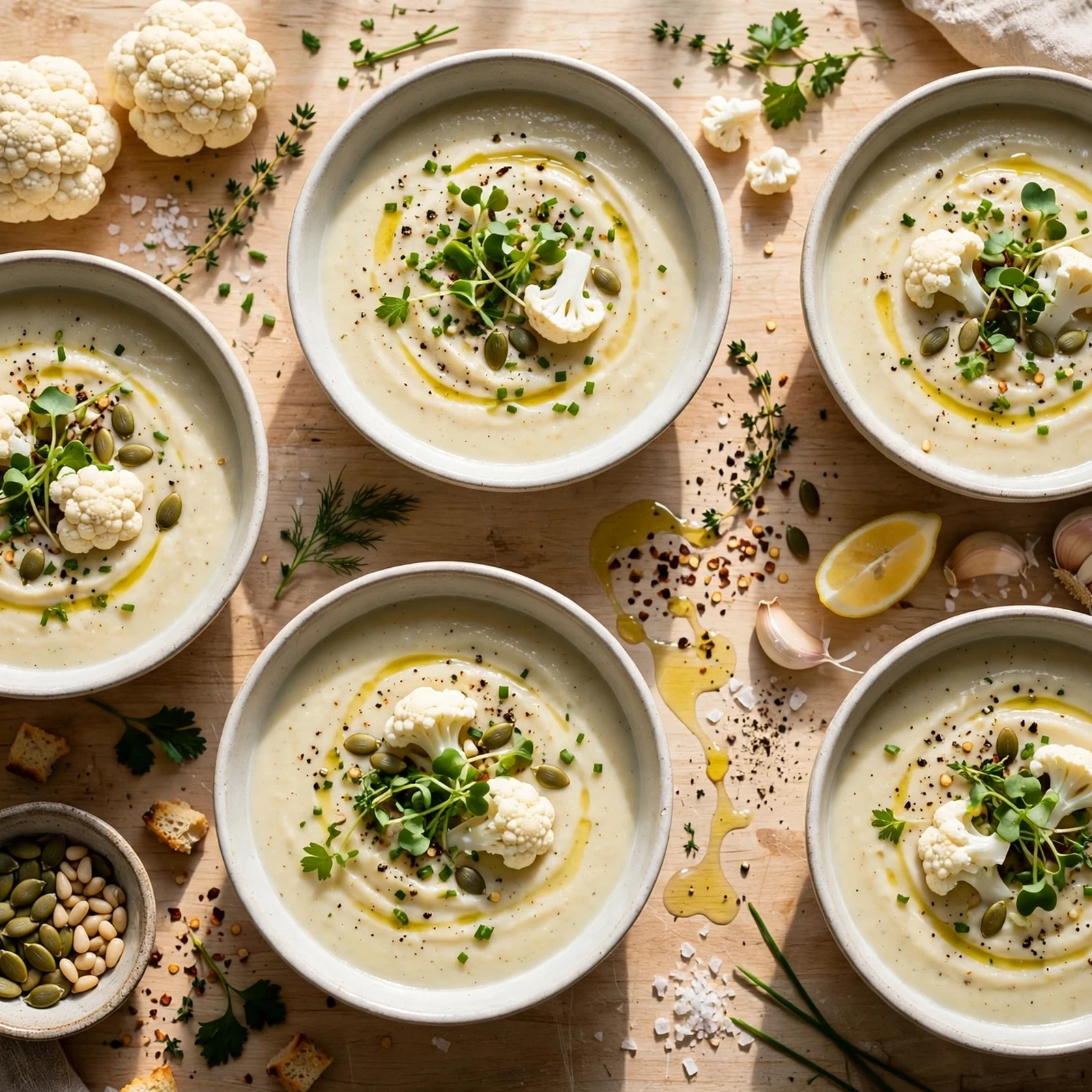 15 Creamy 21 Day Fix Cauliflower Soup Recipes You’ll Make on Repeat: Quick Recipe Comparison Table: 15 Creamy 21 Day Fix Cauliflower Soup Recipes