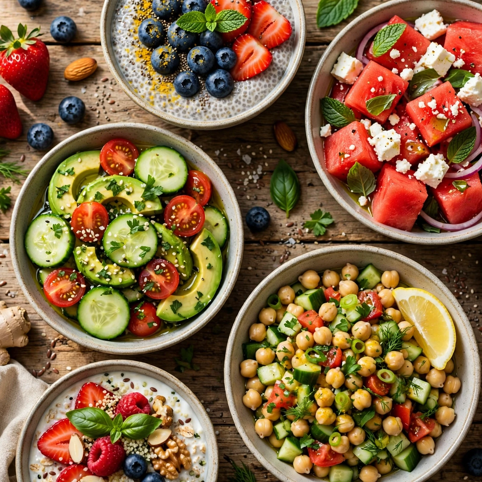 20 No-Cook Anti-Inflammatory Meals for Hot Summer Days: The 20 No-Cook Anti-Inflammatory Meals