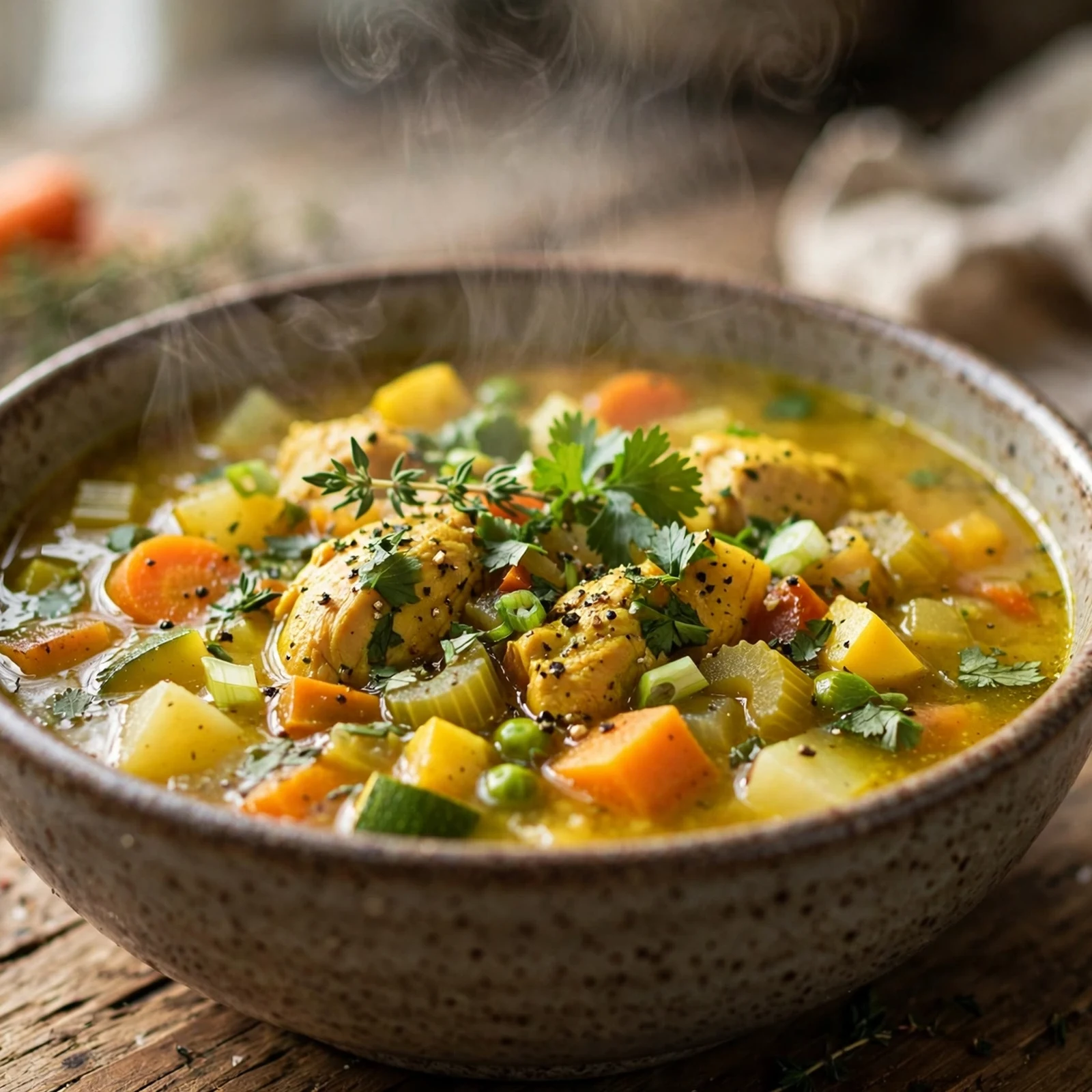 20 Anti-Inflammatory Slow Cooker Recipes for Fall: 1. Golden Turmeric Chicken & Vegetable Slow Cooker Soup