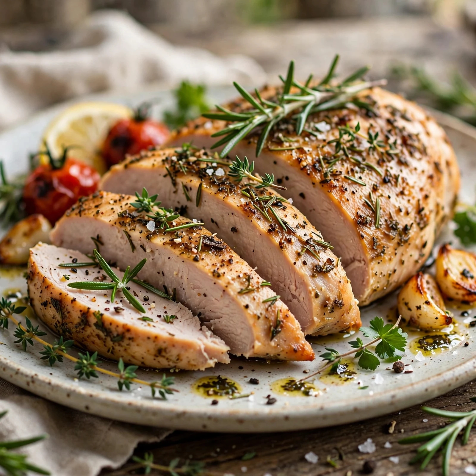 15 Anti-Inflammatory Thanksgiving Recipes Everyone Will Love: 1. Herb-Roasted Turkey Breast with Fresh Rosemary and Thyme