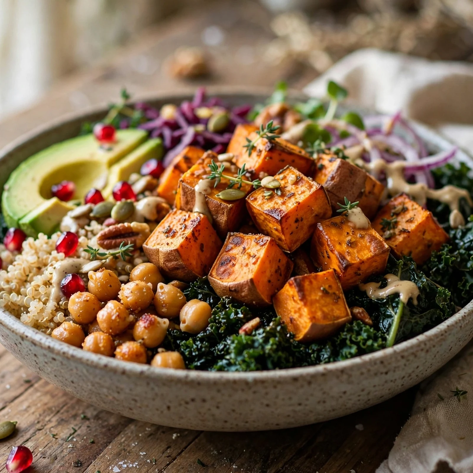 10 Anti-Inflammatory Sweet Potato Recipes for Fall Meal Prep: 1. Roasted Sweet Potato & Kale Harvest Bowls