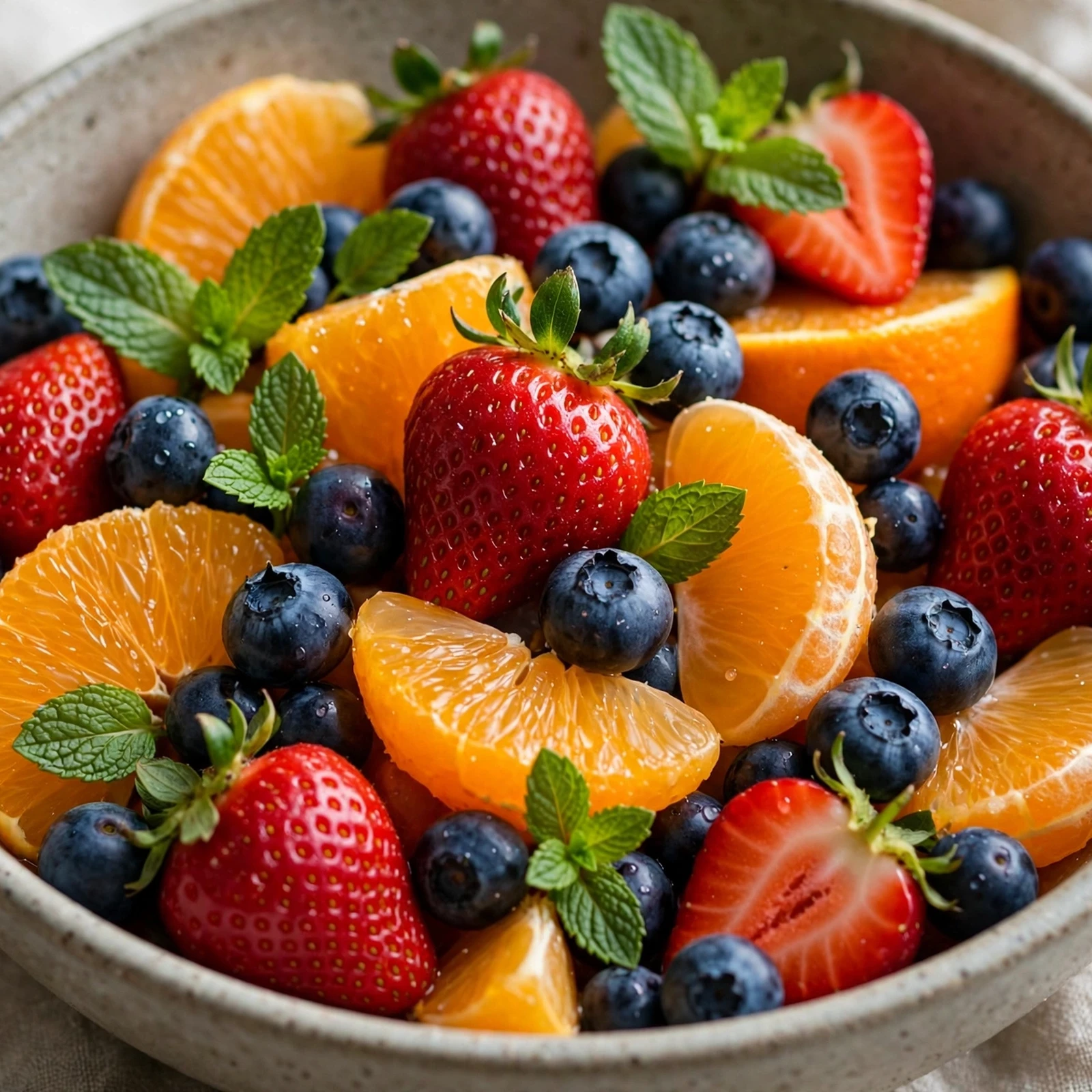 15 Anti-Inflammatory Fruit Salads and Desserts for Summer Parties: 1. Berry Citrus Antioxidant Fruit Salad