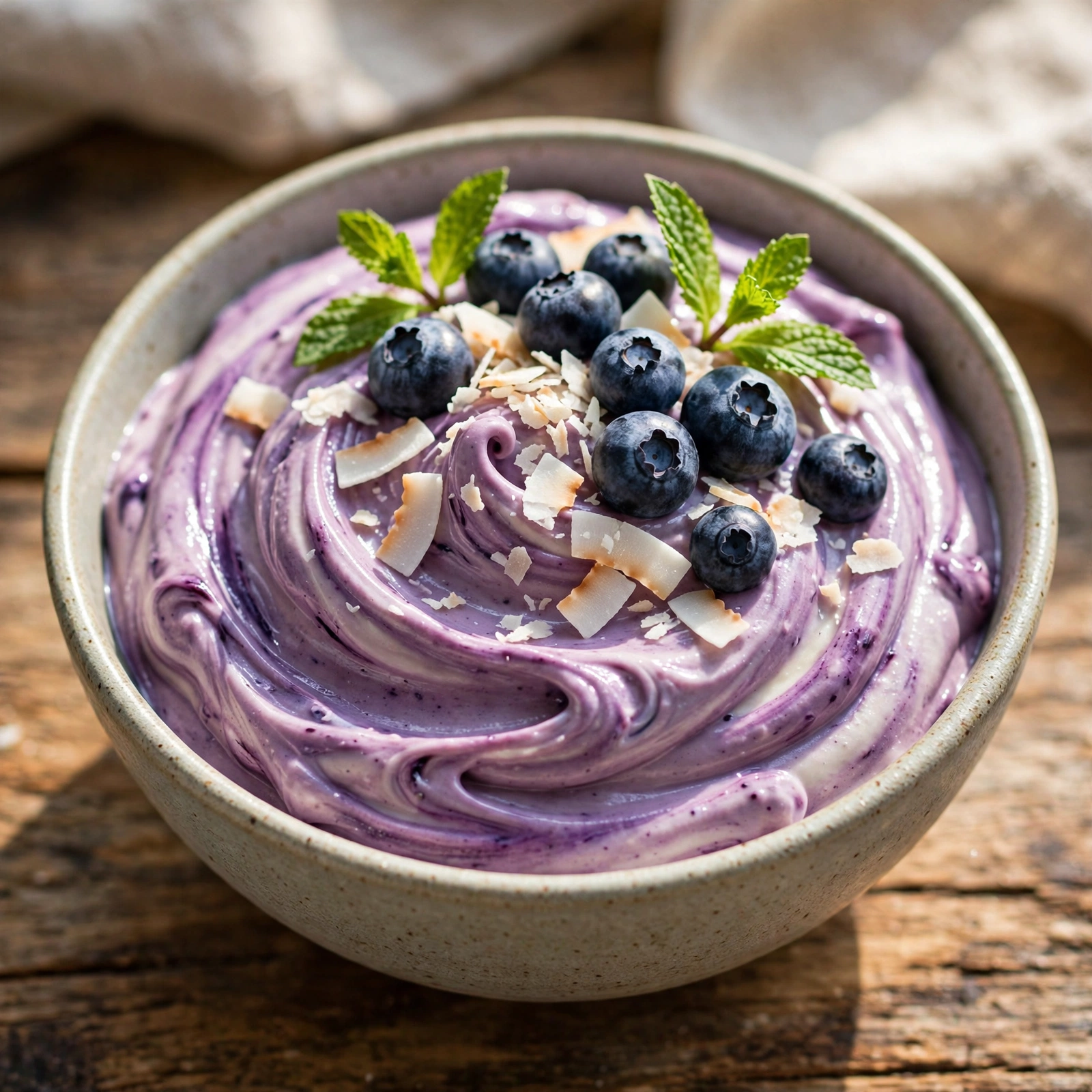 10 Anti-Inflammatory Ice Cream Alternatives Recipes You’ll Want All Summer Long: 1. Creamy Blueberry Coconut Nice Cream