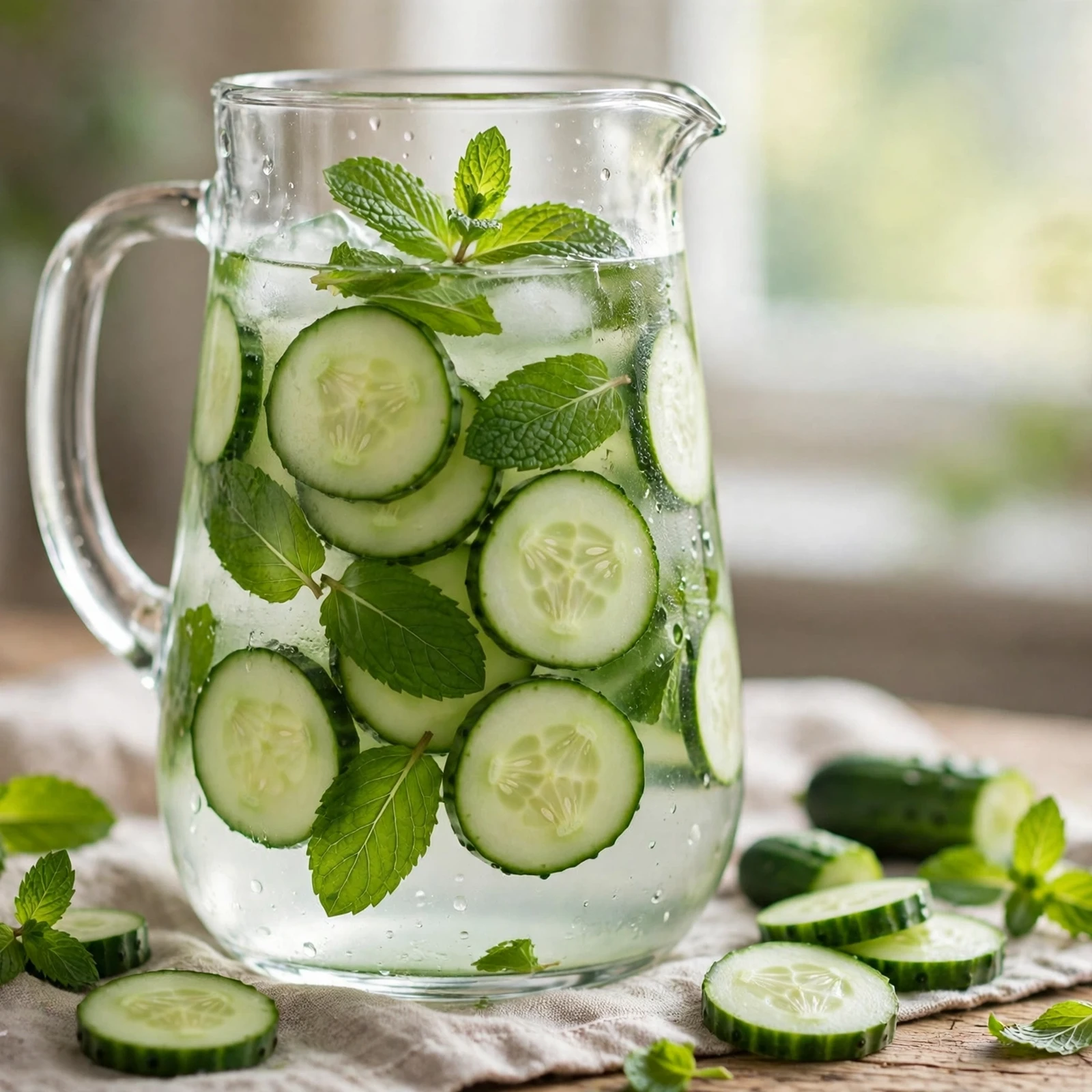 20 Hydrating Summer Anti-Inflammatory Drinks And Smoothies: 2. Cucumber Mint Water