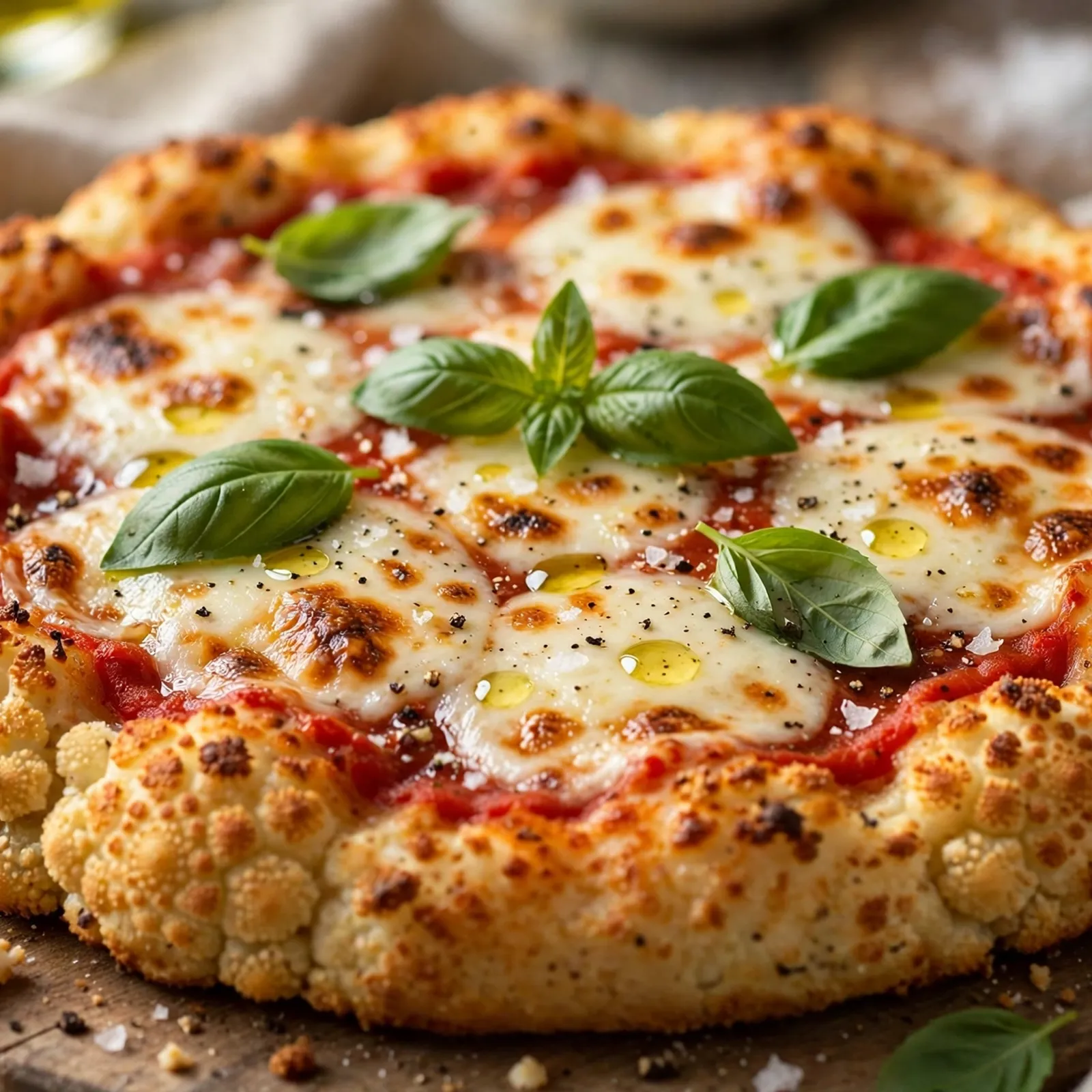 20 Easy 21 Day Fix Pizza Recipes You’ll Actually Crave: 1. Margherita Cauliflower Crust Pizza