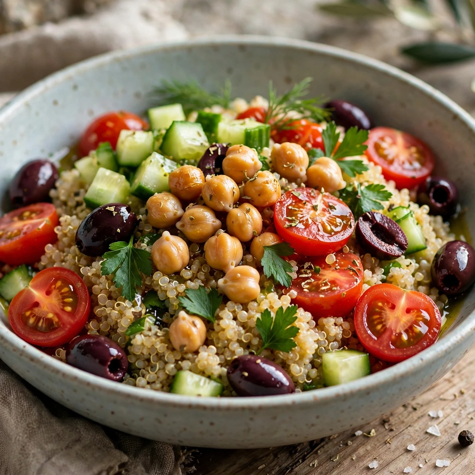 20 Light Summer Anti-Inflammatory Dinners Recipes for Warm Evenings: 2. Mediterranean Quinoa Bowl