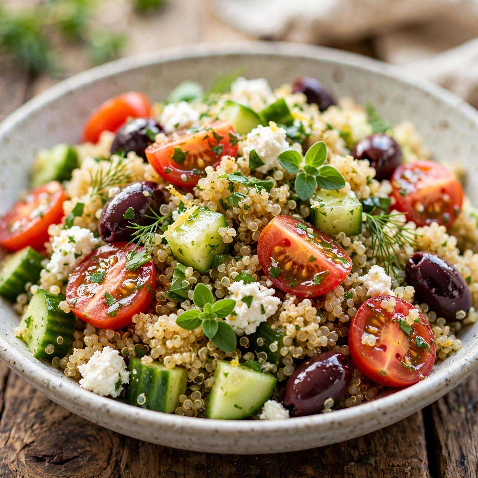 15 Anti-Inflammatory Grain Salads for Summer Days: 1. Mediterranean Quinoa Salad with Lemon Herb Dressing