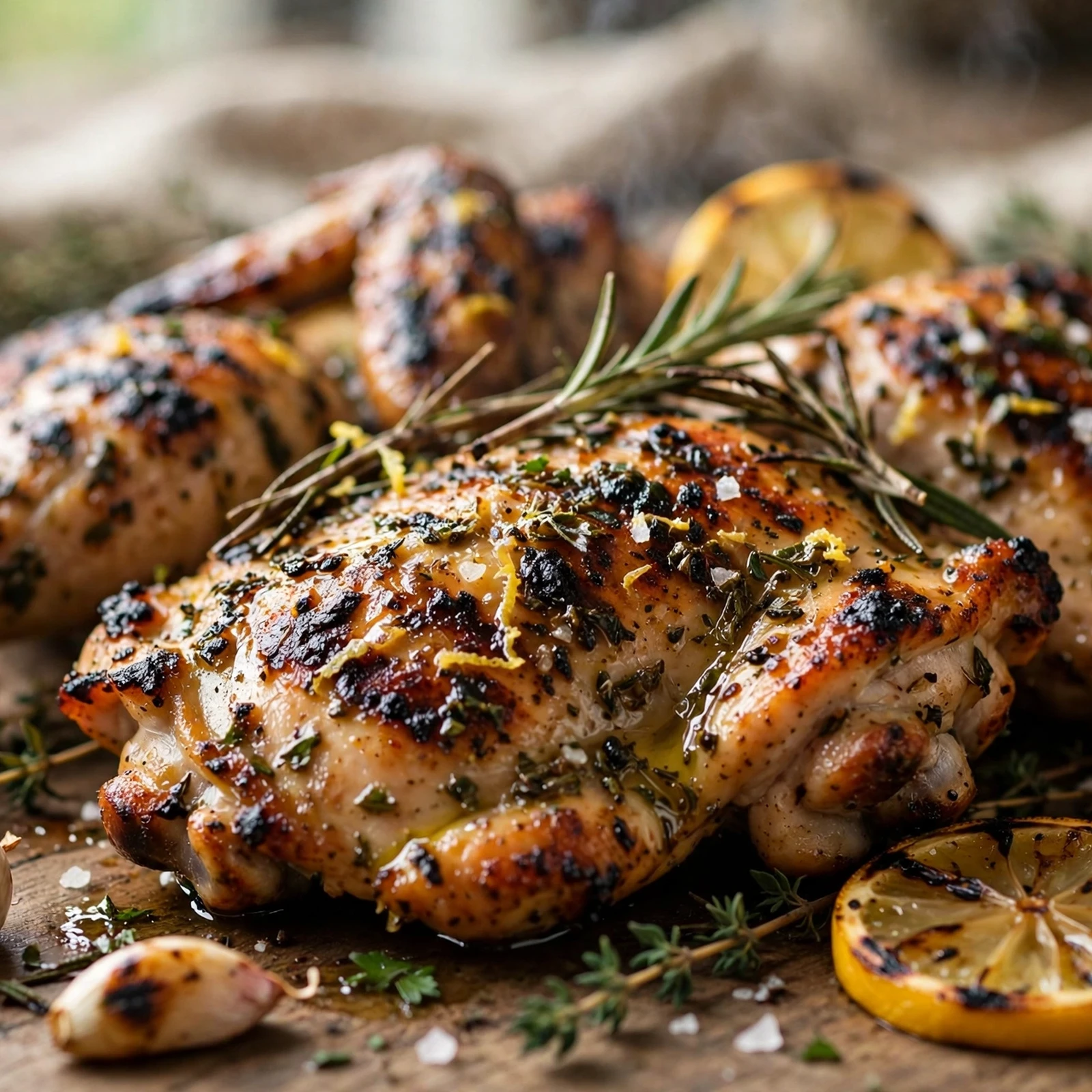 25 Smoky 21 Day Fix Grilling Recipes for the Perfect Summer Cookout: 1. Smoky Lemon Herb Grilled Chicken