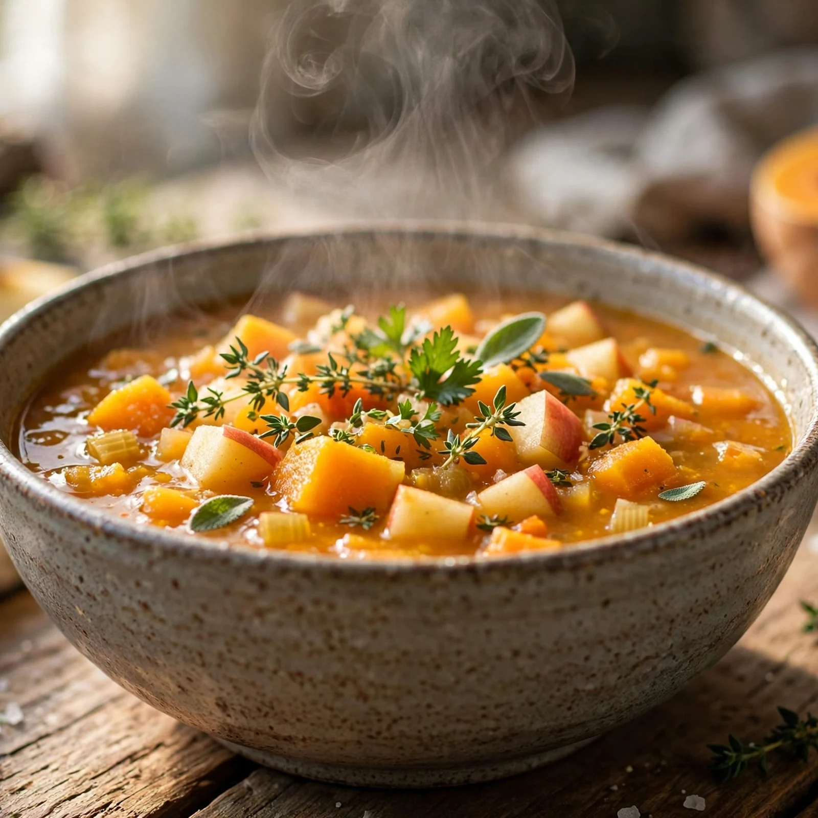 10 Anti-Inflammatory Butternut Squash Soup Recipes for Fall: 3. Apple Butternut Squash Soup