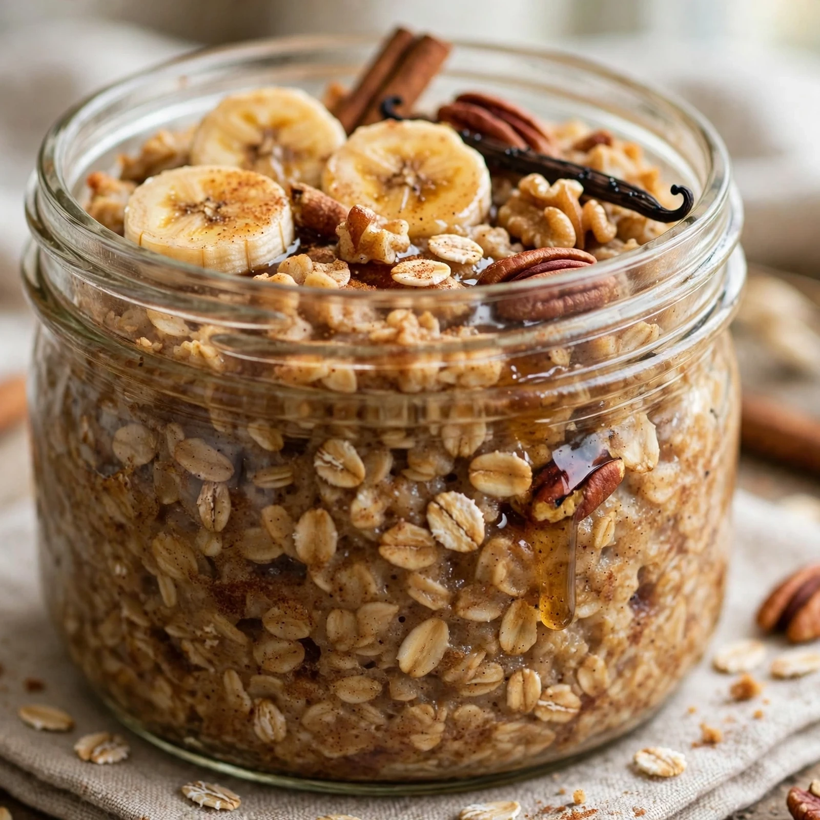 10 Make-Ahead 21 Day Fix Baked Oatmeal Jars for Busy Mornings: 1. Classic Cinnamon Vanilla Baked Oatmeal Jar
