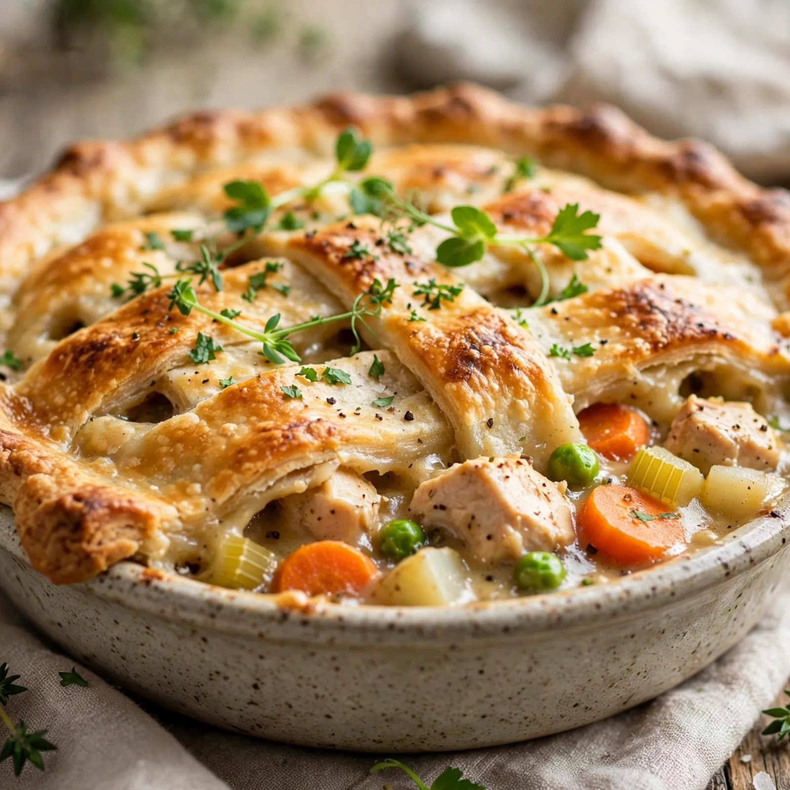 15 Cozy 21 Day Fix Chicken Pot Pie Recipes for Comfort Food Lovers: 1. Classic Healthy Chicken Pot Pie