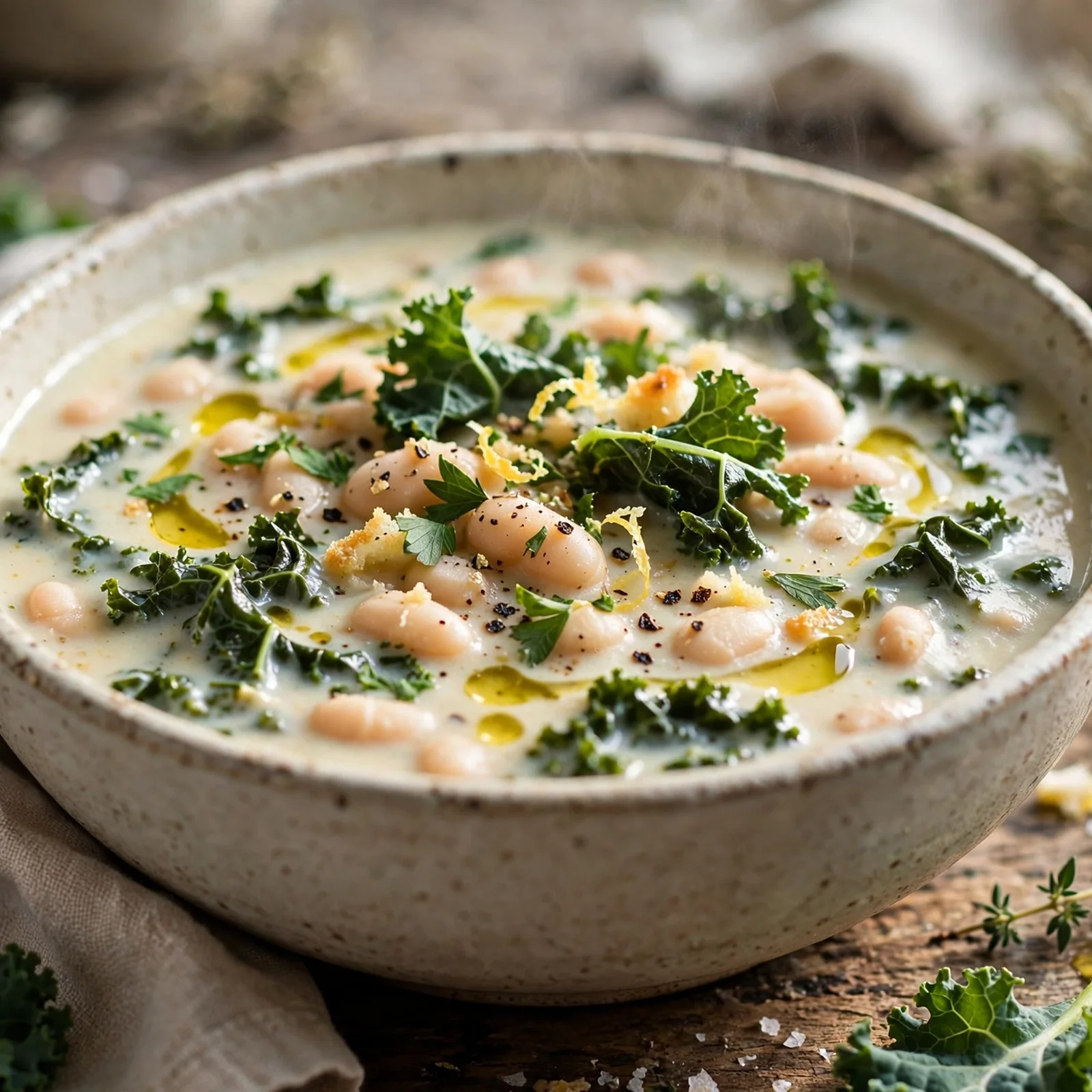 15 One-Pot Anti-Inflammatory Fall Dinners for Easy Weeknights: 2. Creamy White Bean & Kale Soup