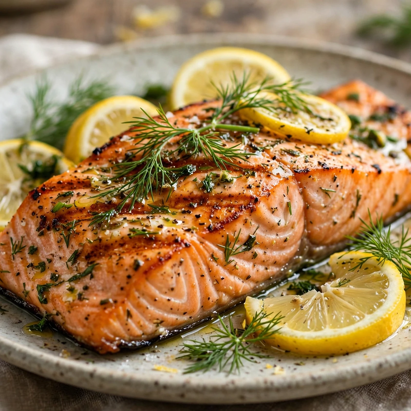 10 Anti-Inflammatory Grilled Salmon And Chicken Recipes for Summer: 1. Lemon Herb Grilled Salmon with Fresh Dill