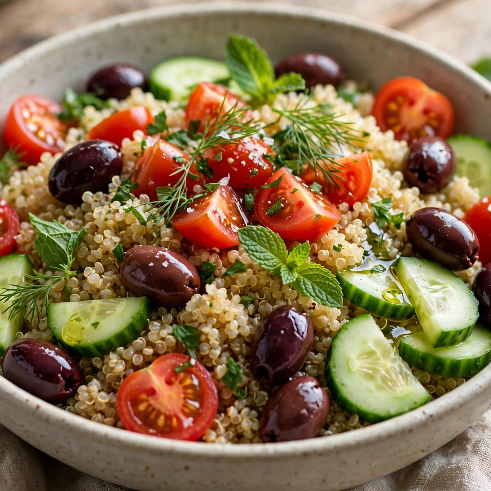 10 Summer Anti-Inflammatory Back-to-School Lunch Ideas: 2. Mediterranean Quinoa Lunch Bowl