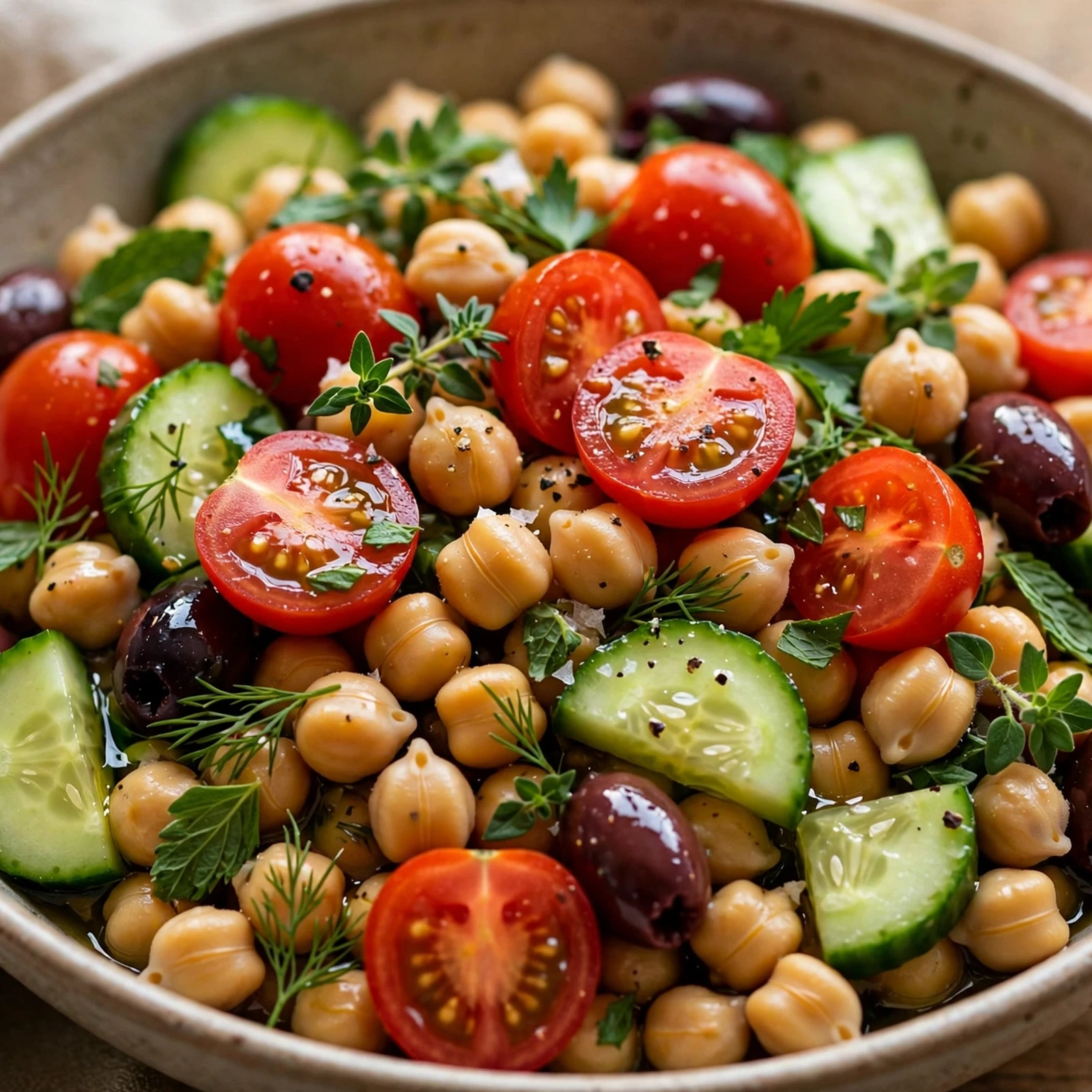 10 Anti-Inflammatory Tomato Recipes at Peak Season: 2. Mediterranean Tomato Chickpea Power Bowl
