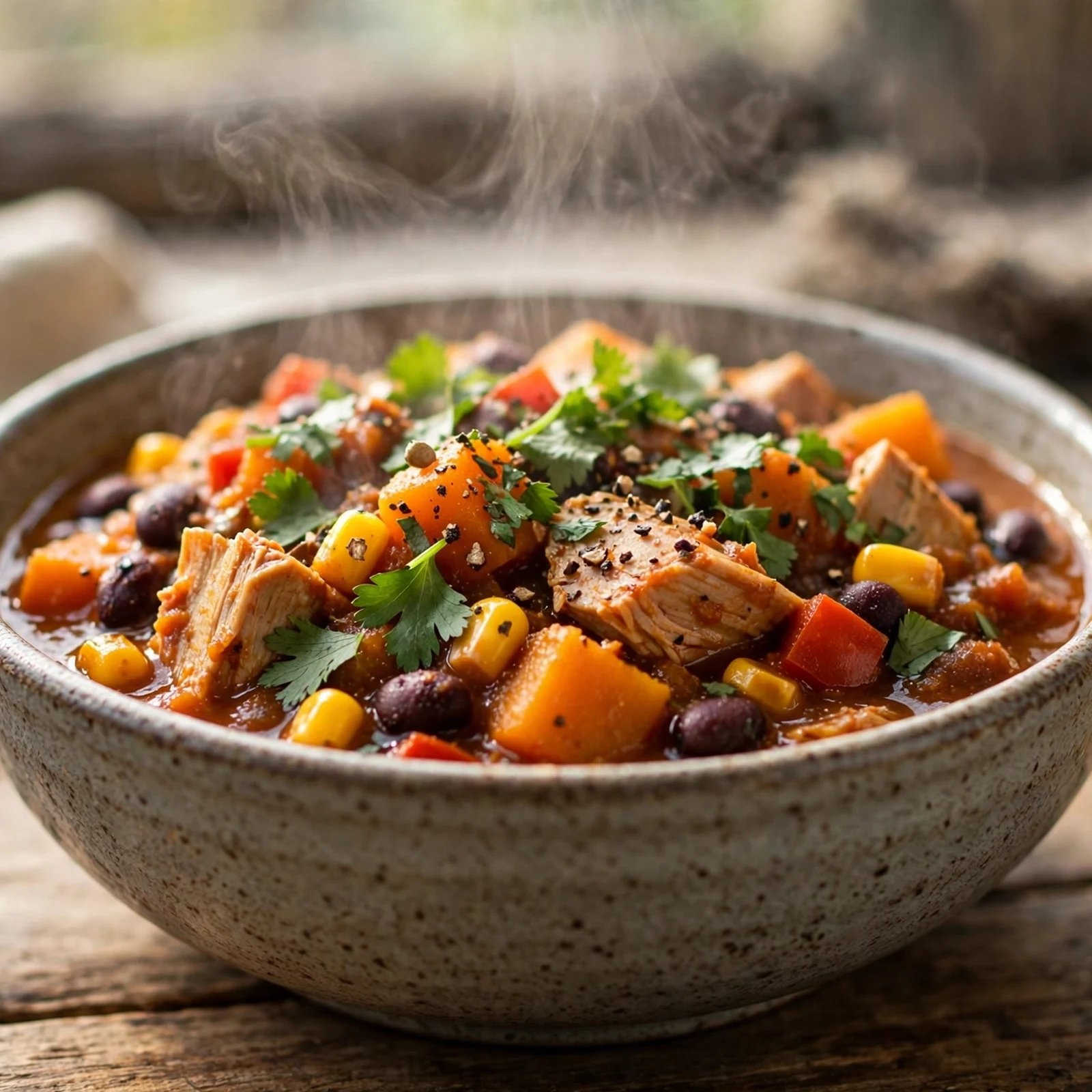 20 Anti-Inflammatory Slow Cooker Recipes for Fall: 3. Slow Cooker Pumpkin Turkey Chili
