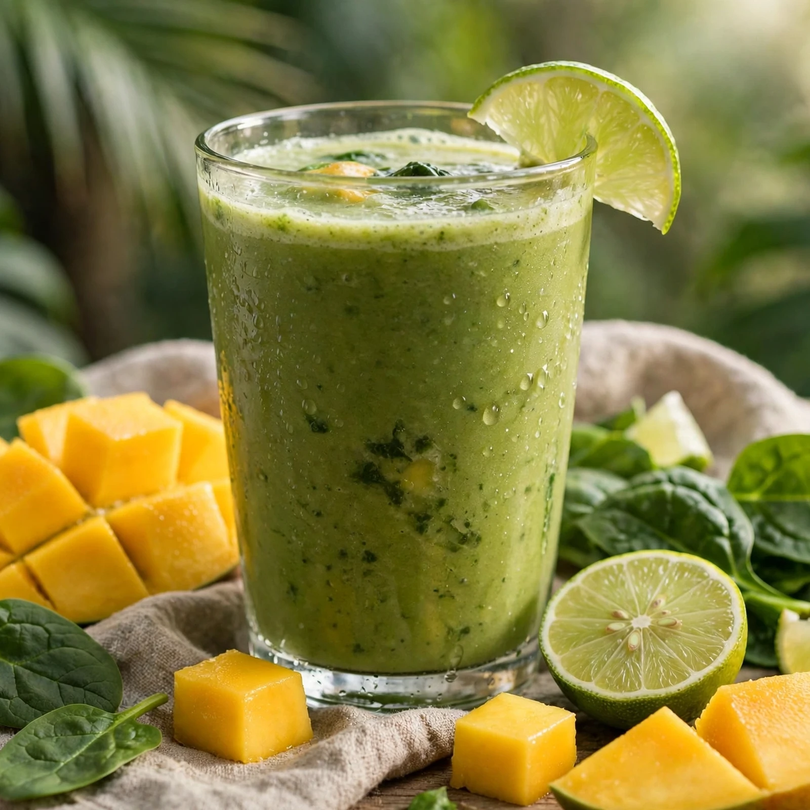 20 Hydrating Summer Anti-Inflammatory Drinks And Smoothies: 3. Tropical Green Smoothie