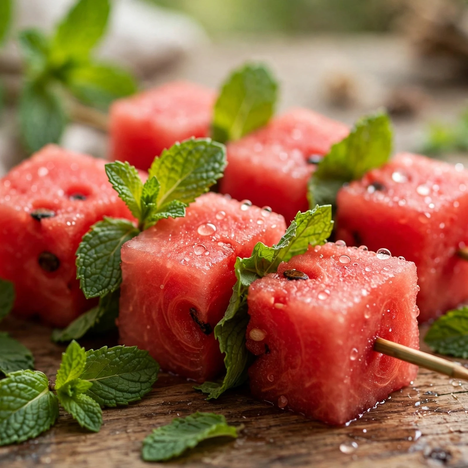 25 Refreshing Summer Anti-Inflammatory Recipes to Beat the Heat: 3. Watermelon Mint Skewers